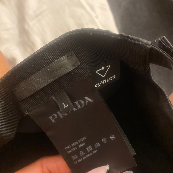 Authentic Prada re- nylon hat size large !! Original price 675 - Picture 3 of 3